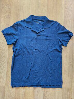Like new!!! Men's American Eagle Navy Blue short sleeve polo shirt - Medium